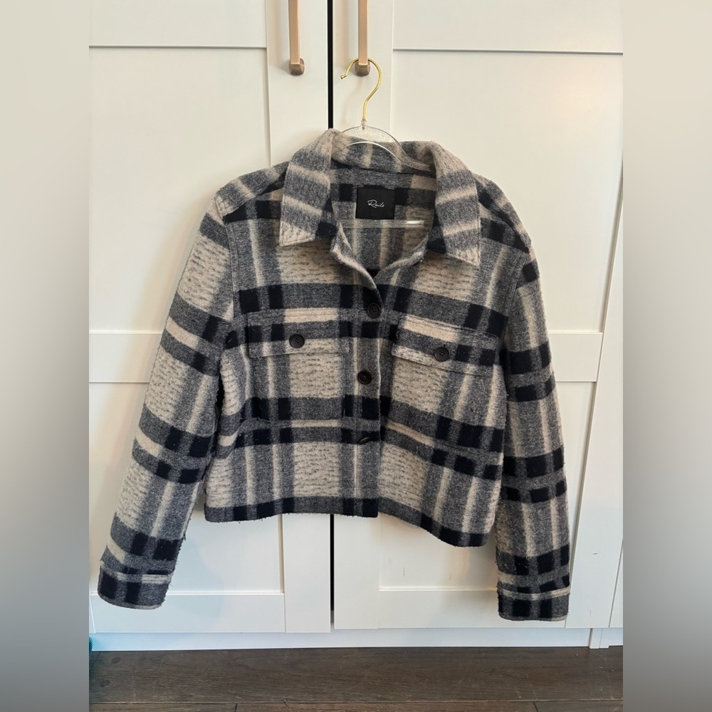 Rails Steffi Plaid Trucker Jacket Size Medium Casual Cozy Cabincore - Picture 4 of 8